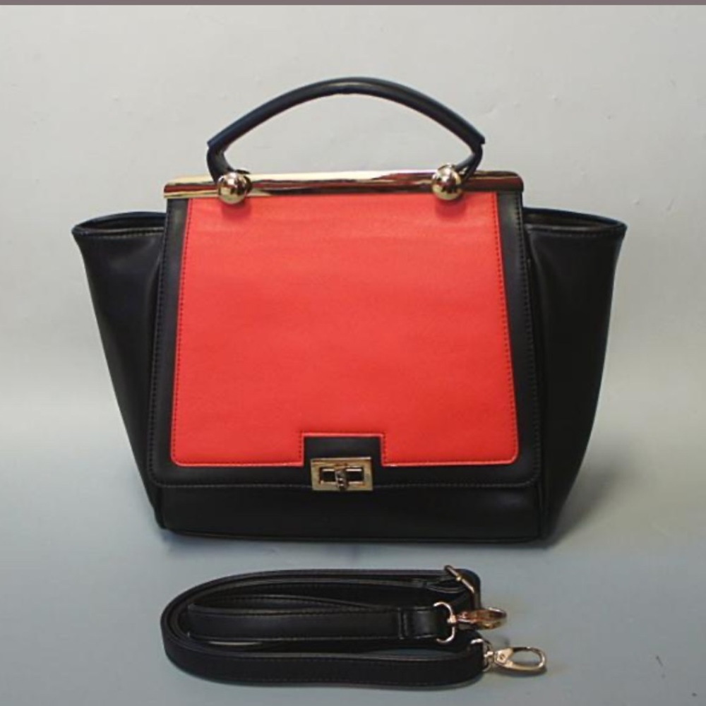 Furla bi-color top handle bag